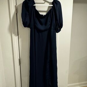Abercrombie & Fitch Navy Midi Dress